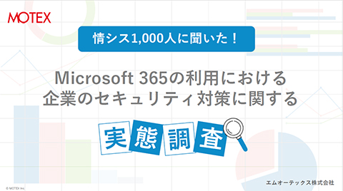 Microsoft 365の利用におけるセキュリティ対策の実態調査